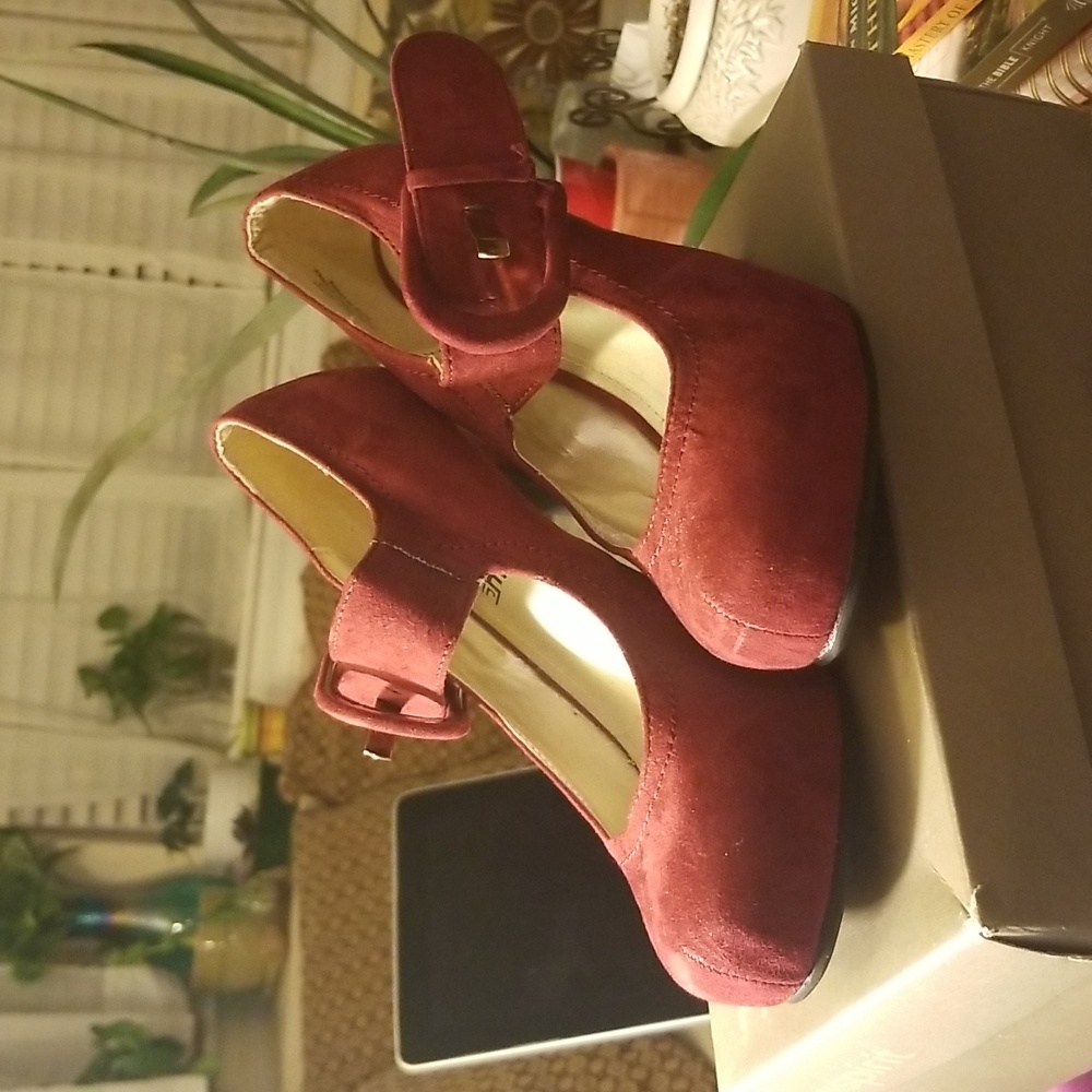 Red Madeline Girl High Herl Dress Shoe